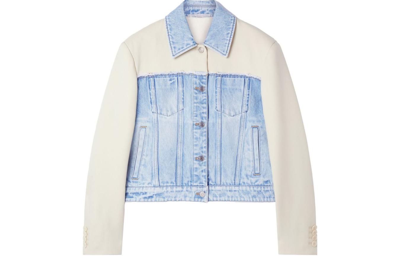 Order (W) ステラマッカートニー FW23 フローラルデザイン パッチワークデニムジャケット. 6D02063SPH60-4221