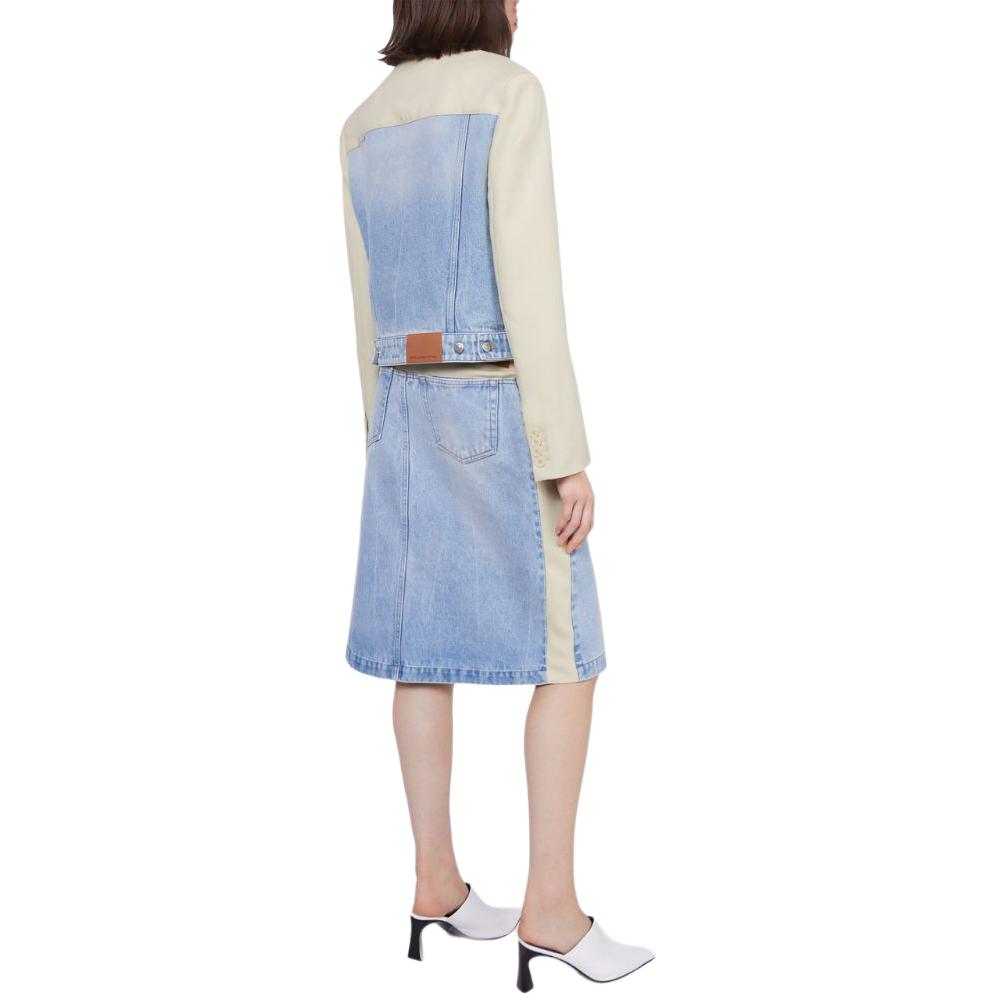 Shop (W) ステラマッカートニー FW23 フローラルデザイン パッチワークデニムジャケット. 6D02063SPH60-4221