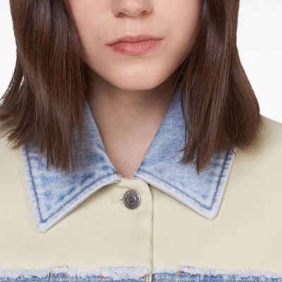 (W) ステラマッカートニー FW23 フローラルデザイン パッチワークデニムジャケット. 6D02063SPH60-4221 Purchase (W) ステラマッカートニー FW23 フローラルデザイン パッチワークデニムジャケット. 6D02063SPH60-4221