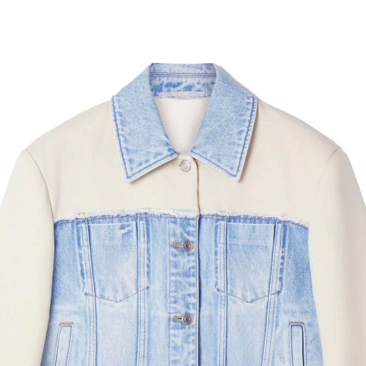 Details for (W) ステラマッカートニー FW23 フローラルデザイン パッチワークデニムジャケット. 6D02063SPH60-4221