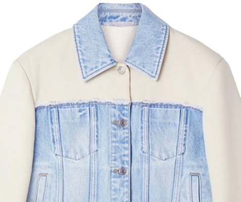 (W) ステラマッカートニー FW23 フローラルデザイン パッチワークデニムジャケット. 6D02063SPH60-4221 Details for (W) ステラマッカートニー FW23 フローラルデザイン パッチワークデニムジャケット. 6D02063SPH60-4221