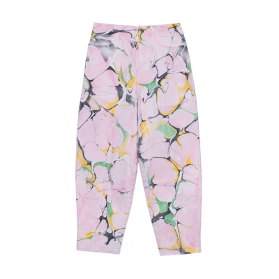 (Women) Stella McCartney FW23 Pink Floral Wide-Leg Loose Jeans. 602559SOH43-8808
