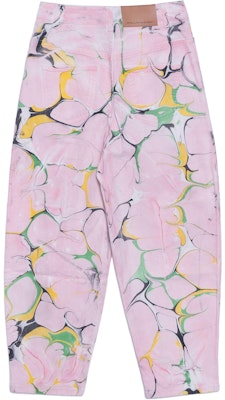 (W) Stella McCartney FW23 Jeans Leperangan Bunga Merah Jambu Wide-Leg. 602559SOH43-8808 Lookbook (W) Stella McCartney FW23 Jeans Leperangan Bunga Merah Jambu Wide-Leg. 602559SOH43-8808