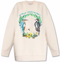(Women) Stella McCartney Logo Animal Print Crewneck Sweatshirt Off-White 569003SPX08-9023 (Women) Stella McCartney Logo Animal Print Crewneck Sweatshirt Off-White 569003SPX08-9023