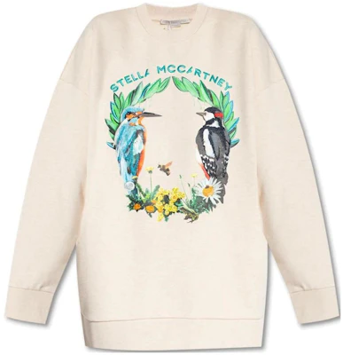(W) 스텔라 맥카트니 로고 애니멀 프린트 크루넥 스웨트셔츠 오프 화이트 569003SPX08-9023 Buy (W) 스텔라 맥카트니 로고 애니멀 프린트 크루넥 스웨트셔츠 오프 화이트 569003SPX08-9023
