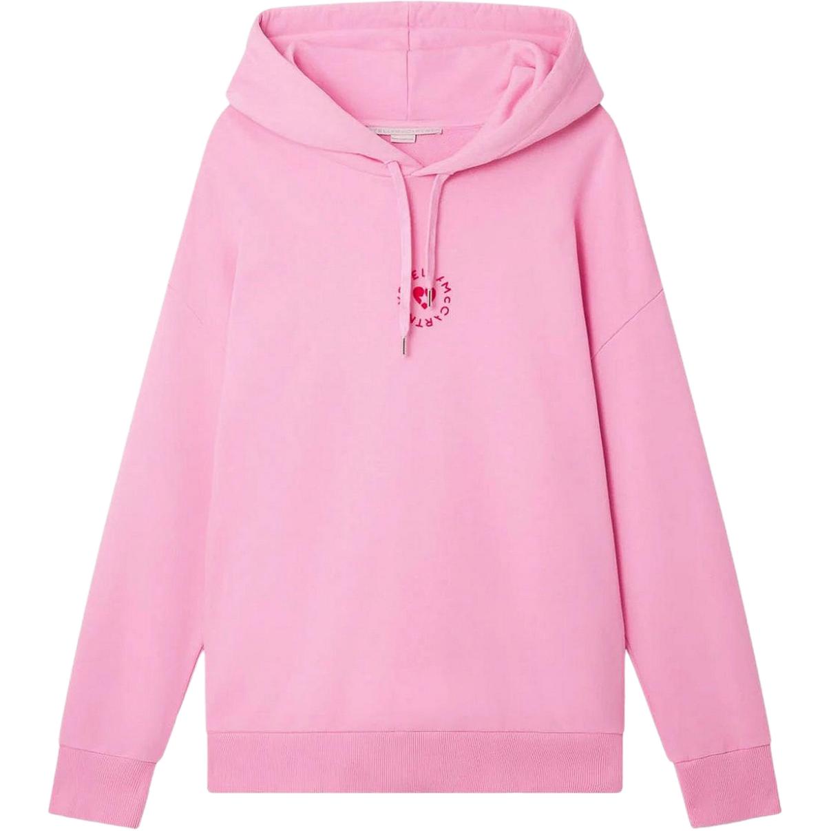 (Women) Stella McCartney Pink Logo Print Hoodie Long Sleeve Sweatshirt 6J02643SPY54-5702