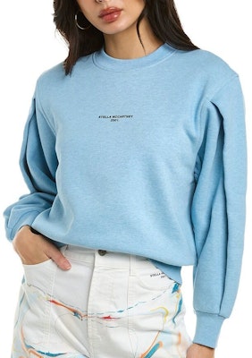 (W) Stella McCartney Baju Peluh Lengan Panjang Berlipat Wanita Biru Muda. 603659SOW78-4210 Cheap (W) Stella McCartney Baju Peluh Lengan Panjang Berlipat Wanita Biru Muda. 603659SOW78-4210