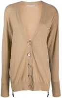 (Women) Stella McCartney Side-Zip Letter Cardigan Sweater Beige . 600362S2152-2742 (Women) Stella McCartney Side-Zip Letter Cardigan Sweater Beige . 600362S2152-2742