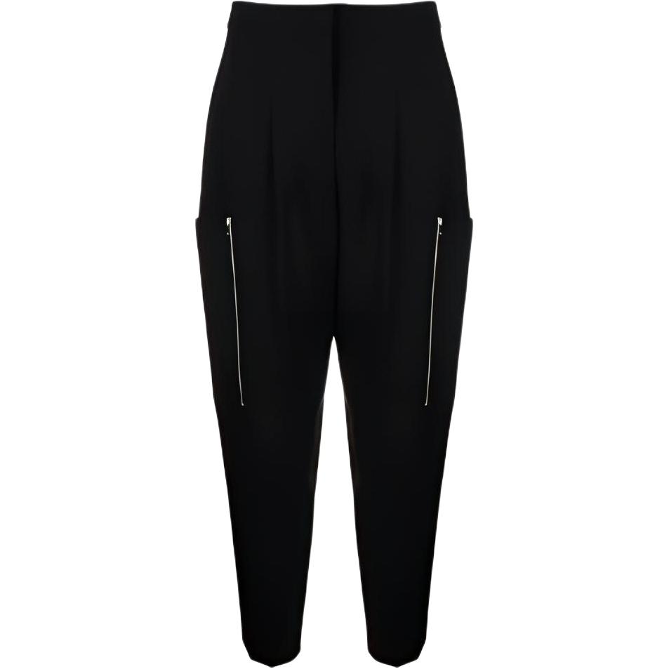 (Women) Stella McCartney Solid Twill Tapered Casual Pants Women 602929SPA28-1000