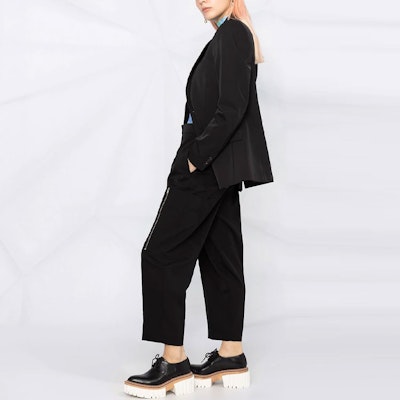 (W) Stella McCartney Seluar Kasual Wanita Twill Tirus Pejal 602929SPA28-1000 Purchase (W) Stella McCartney Seluar Kasual Wanita Twill Tirus Pejal 602929SPA28-1000