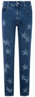 (Women) Stella McCartney SS21 Blue Star Print Straight Leg Jeans Casual Style 372773SOH27-4057 (Women) Stella McCartney SS21 Blue Star Print Straight Leg Jeans Casual Style 372773SOH27-4057