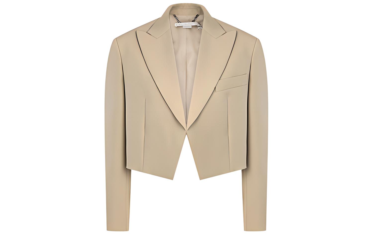 (Women) Stella McCartney SS21  Wool Short Blazer Beige. 602941SRA39-9809