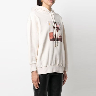 (W) Hoodie Grafik Kartun Stella McCartney SS21 Wanita Warna Putih Pudar 515813SOW60-9014 Shop (W) Hoodie Grafik Kartun Stella McCartney SS21 Wanita Warna Putih Pudar 515813SOW60-9014