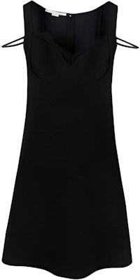 (W) Stella McCartney SS22 Gaun Hitam Leher-V Tanpa Lengan Wanita. 604323SNA28-1000 Buy (W) Stella McCartney SS22 Gaun Hitam Leher-V Tanpa Lengan Wanita. 604323SNA28-1000