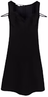 Order (Women) Stella McCartney SS22 Black Solid V-Neck Sleeveless Dress. 604323SNA28-1000