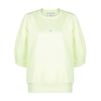 (Women) Stella McCartney SS22 Green Short-Sleeve Crewneck Sweatshirt. 603139SPW23-7207