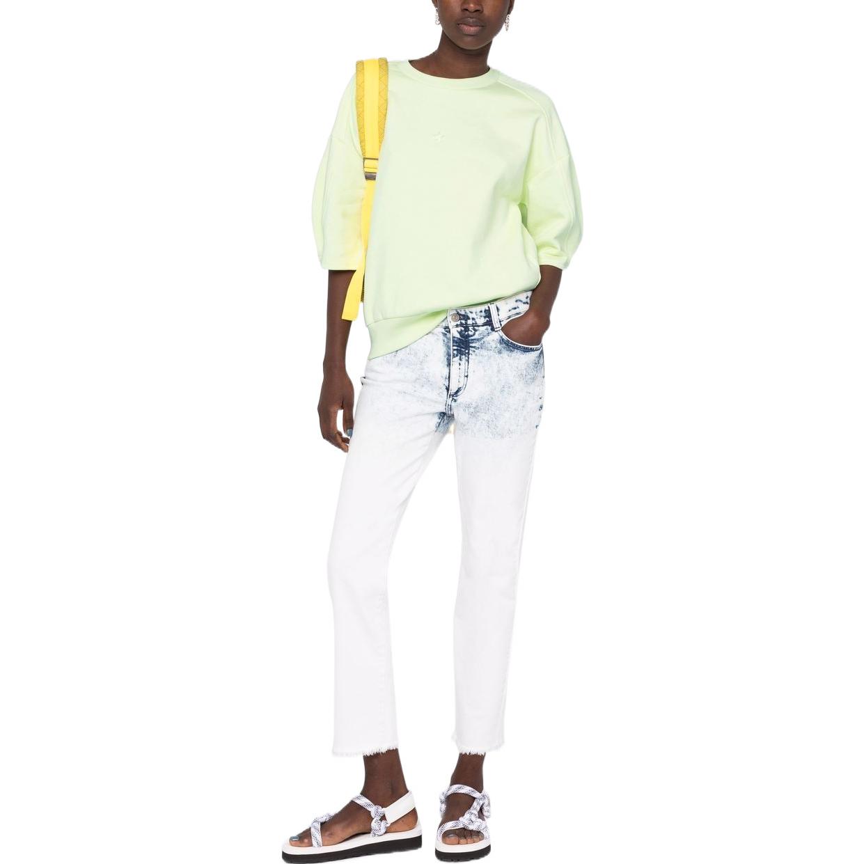 Lookbook (W) Stella McCartney SS22 Baju Rengan Pendek Lengan Hijau. 603139SPW23-7207