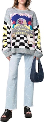 (W) ステラマッカートニー SS22 オーバーサイズ パターン ニットセーター マルチカラー。 6K00523S2319-8490 Lookbook (W) ステラマッカートニー SS22 オーバーサイズ パターン ニットセーター マルチカラー。 6K00523S2319-8490