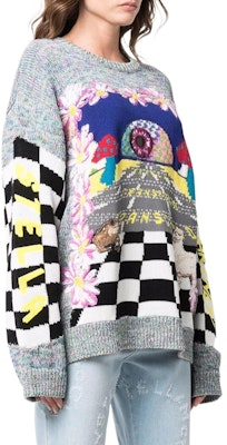 (W) ステラマッカートニー SS22 オーバーサイズ パターン ニットセーター マルチカラー。 6K00523S2319-8490 Purchase (W) ステラマッカートニー SS22 オーバーサイズ パターン ニットセーター マルチカラー。 6K00523S2319-8490