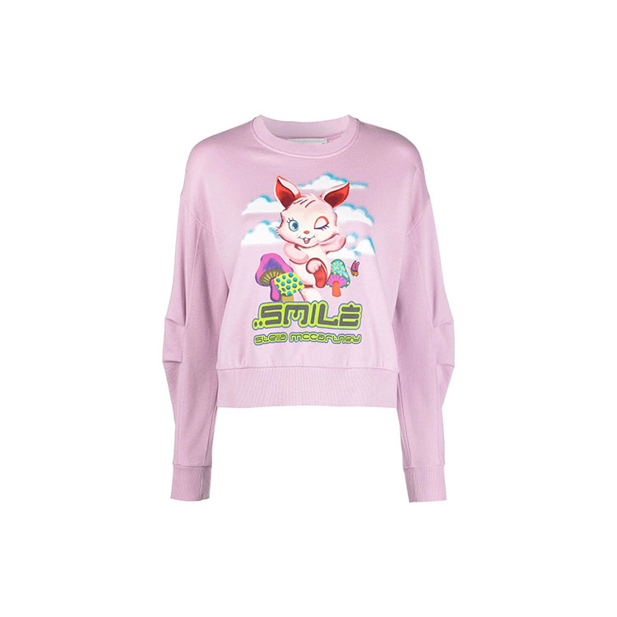 (Women) Stella McCartney SS22 Cartoon Print Crewneck Sweatshirt Women Purple. 604390SPW43-5601