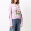 Shop (W) Stella McCartney SS22 Baju Sweater Wanita Ungu Cetak Kartun. 604390SPW43-5601