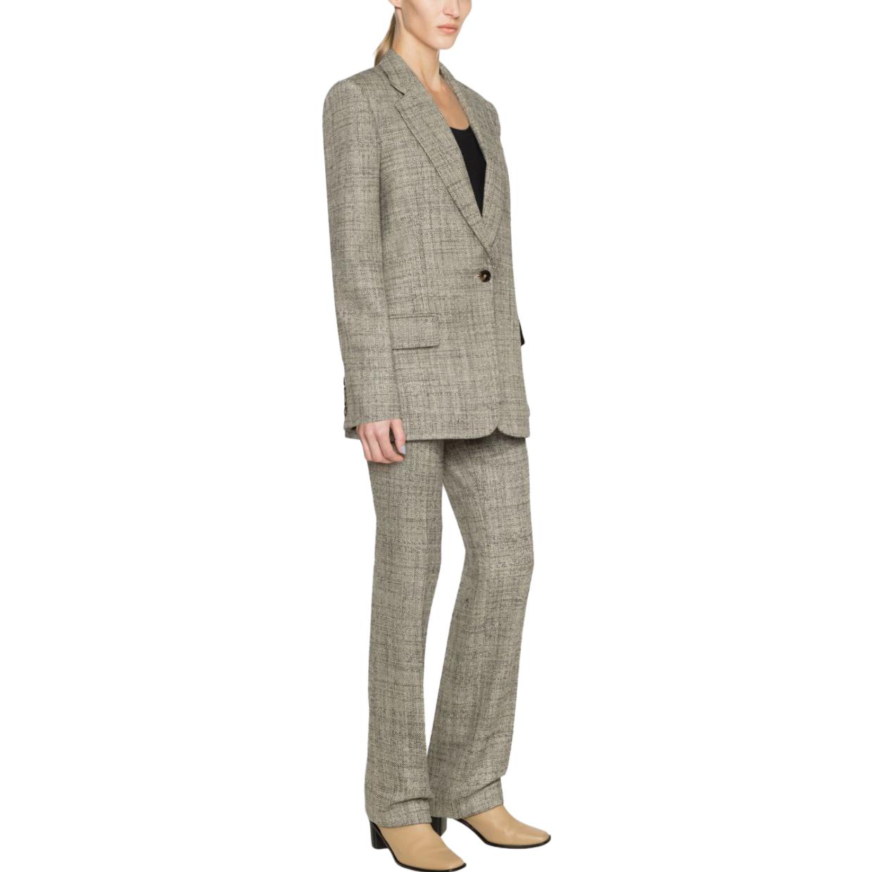 Purchase (W) 스텔라 맥카트니 SS23 플레어드 지퍼 팬츠 여성 브라운 6400883CJ700