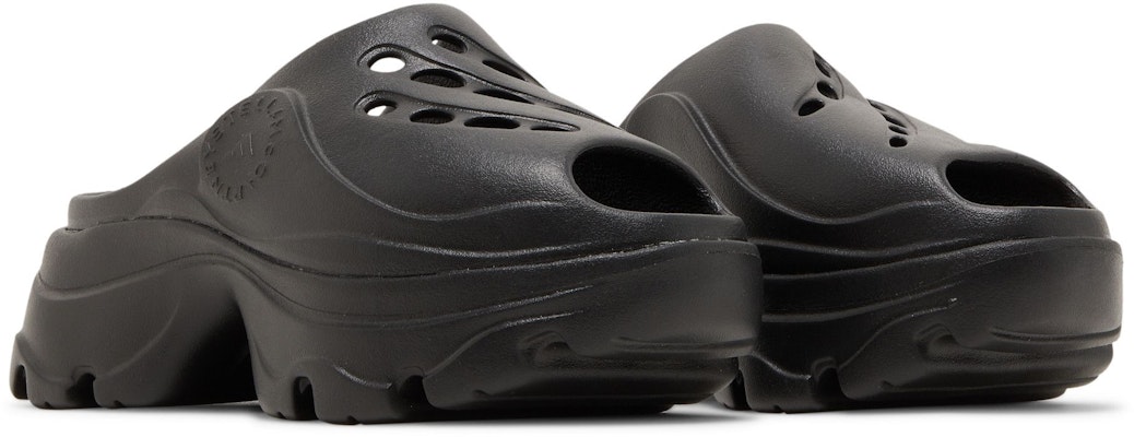 (W) Sabot Stella McCartney x adidas ''Triple Black''. GW2050 1