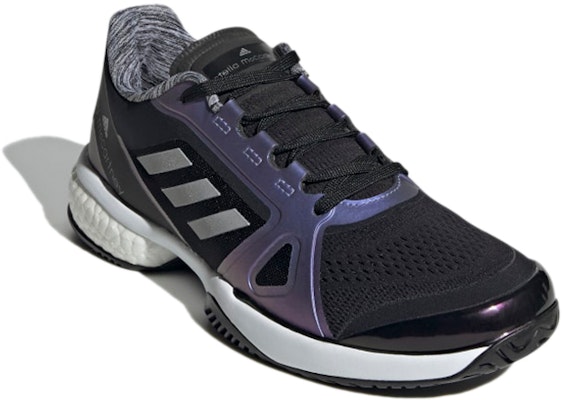 (W) Stella McCartney x adidas Court 'Hitam Perak Metalik' G55657 Lookbook (W) Stella McCartney x adidas Court 'Hitam Perak Metalik' G55657