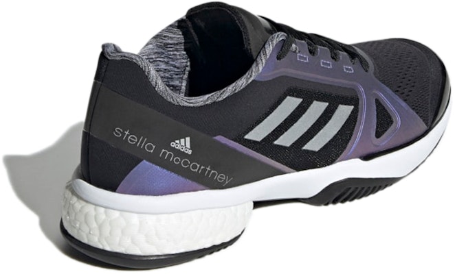 (W) Stella McCartney x adidas Court 'Hitam Perak Metalik' G55657 Shop (W) Stella McCartney x adidas Court 'Hitam Perak Metalik' G55657