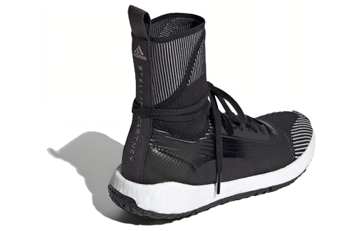 Shop (W) Stella McCartney x adidas PulseBoost HD Mid 'Hitam Utiliti' EG1067
