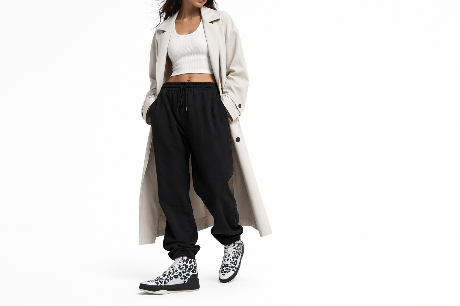 Order Stella McCartney x adidas Treino 中筒 女款 黑白滑板鞋