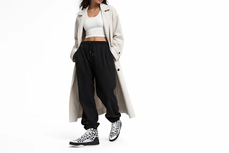 Order Stella McCartney x adidas Treino 中筒 女款 黑白滑板鞋