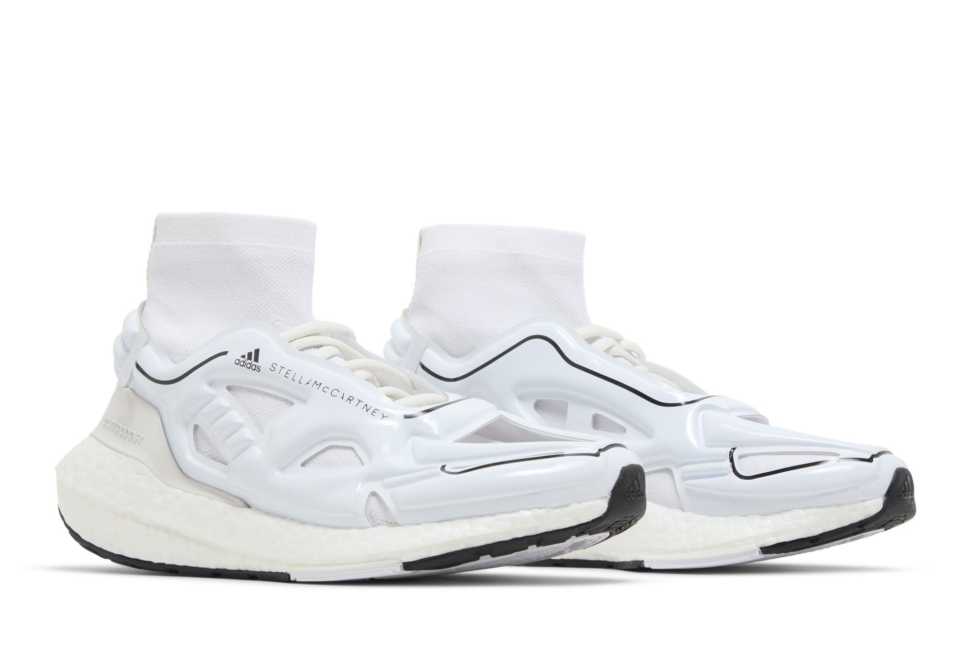 Cheap (W) Stella McCartney x adidas UltraBoost 22 ''Noir Core Blanc Nuage Light Onix'' GY6110