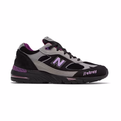 (W) Stray Rats NB 991 Made In England 'Black Purple'