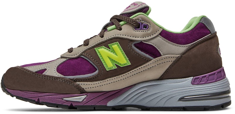(W) Stray Rats x New Balance 991 Hecho en Inglaterra 'Morado Verde' W991SRG Lookbook (W) Stray Rats x New Balance 991 Hecho en Inglaterra 'Morado Verde' W991SRG