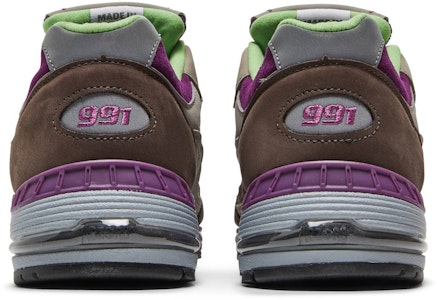 (W) Stray Rats x New Balance 991 Hecho en Inglaterra 'Morado Verde' W991SRG Details for (W) Stray Rats x New Balance 991 Hecho en Inglaterra 'Morado Verde' W991SRG