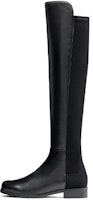 (Women) Stuart Weitzman 5050 'Black Nappa Leather and Fabric Over-The-Knee' ZL21795 (Women) Stuart Weitzman 5050 'Black Nappa Leather and Fabric Over-The-Knee' ZL21795