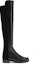 Order (W) Stuart Weitzman 5050 'But Hitam Nappa Bawah Lutut Kulit Boot' 5050NAPSTRGABRDNEBLACK