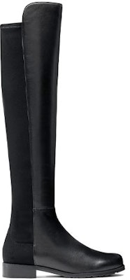 (W) Stuart Weitzman 5050 'Kulit Nappa Hitam dan Kain Di Atas Lutut' ZL21795 Order (W) Stuart Weitzman 5050 'Kulit Nappa Hitam dan Kain Di Atas Lutut' ZL21795