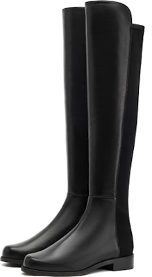 Stuart Weitzman/SW 5050 納帕皮革 高筒過膝女鞋 黑色 Shop Stuart Weitzman/SW 5050 納帕皮革 高筒過膝女鞋 黑色