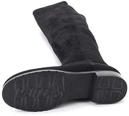 Stuart Weitzman/SW 5050 經典磨砂皮粗根 過膝長筒靴 女款 黑色 Details for Stuart Weitzman/SW 5050 經典磨砂皮粗根 過膝長筒靴 女款 黑色