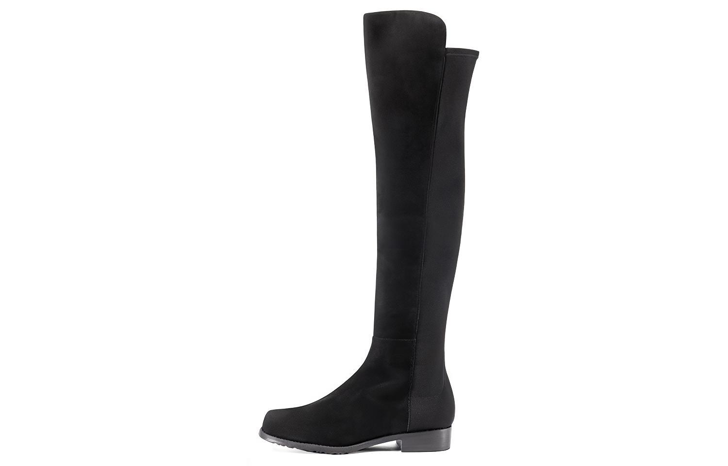 (Women) Stuart Weitzman 5050 Over-The-Knee 'Black Suede' 5050SRGSUESTRGABRDNEBLACK