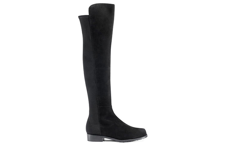 Lookbook (W) Stuart Weitzman 5050 Sobre la Rodilla 'Ante Negro' 5050SRGSUESTRGABRDNEBLACK