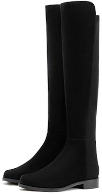 (W) Stuart Weitzman 5050 Sepatu Bot Lutut Tinggi 'Black Suede' 5050SRGSUESTRGABRDNEBLACK Shop (W) Stuart Weitzman 5050 Sepatu Bot Lutut Tinggi 'Black Suede' 5050SRGSUESTRGABRDNEBLACK