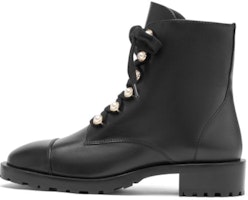 (Women) Stuart Weitzman 'Black Leather Versatile Comfort Ankle Martin Boots' SW1501061-BLK (Women) Stuart Weitzman 'Black Leather Versatile Comfort Ankle Martin Boots' SW1501061-BLK