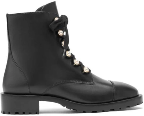 (Women) Stuart Weitzman 'Black Leather Versatile Comfort Ankle Martin Boots' SW1501061-BLK Order (Women) Stuart Weitzman 'Black Leather Versatile Comfort Ankle Martin Boots' SW1501061-BLK