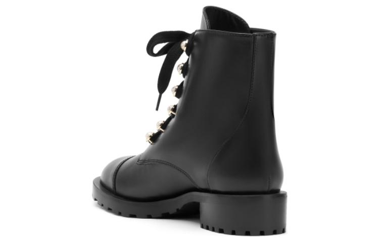 Shop (Women) Stuart Weitzman 'Black Leather Versatile Comfort Ankle Martin Boots' SW1501061-BLK