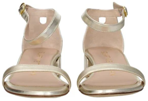Purchase (W) Stuart Weitzman ''Goldene Knöchelriemen-Sandale'' NUDISTJUNELIDS0793PLATINO