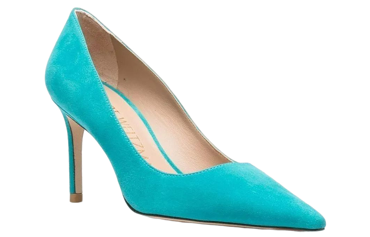 (W) Stuart Weitzman 'Light Blue Fashion Slip-On Stiletto Heels' 圖 2