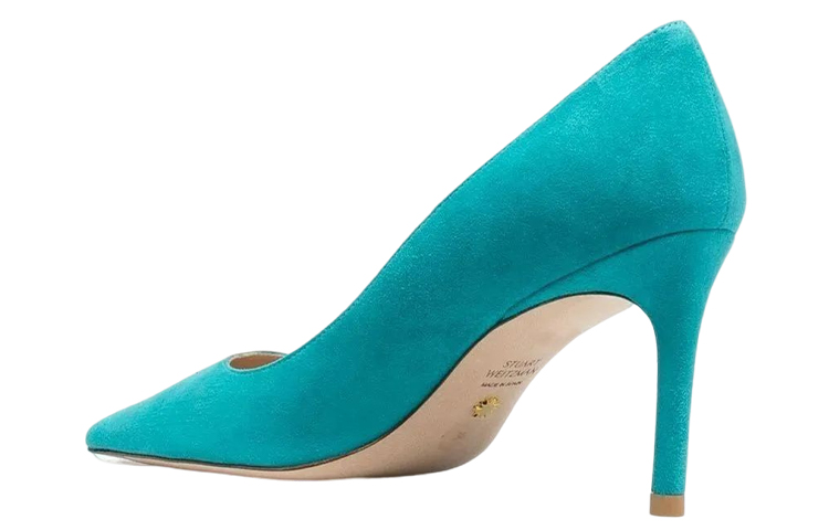 (W) Stuart Weitzman 'Light Blue Fashion Slip-On Stiletto Heels' 圖 3